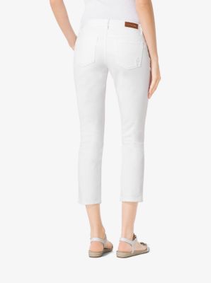 Distressed Cropped Jeans