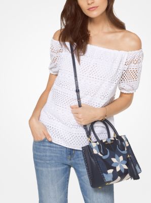 michael kors eyelet top