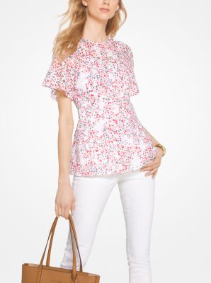 Michael kors hot sale eyelet top