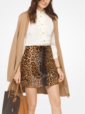 Blouse fronc&eacute;e en soie georgette