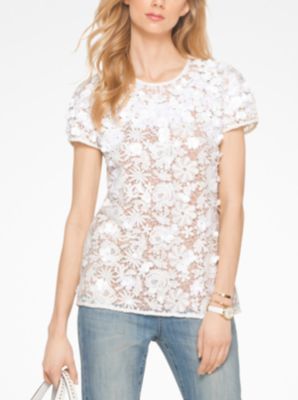 Michael kors lace clearance top