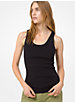 Ribbed Stretch-Viscose Tank Top image number 0