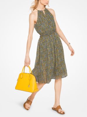 Michael michael kors 2024 floral chiffon shirtdress