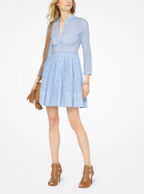 Michael Kors Women's Eyelet Cotton Lawn Dress