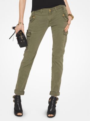 Michael kors pants womens 2024 green