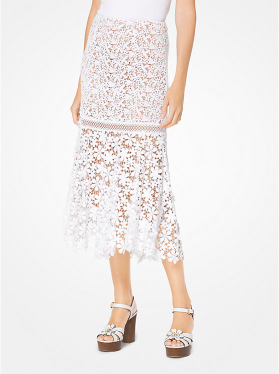 Mixed Floral Lace Skirt image number 0