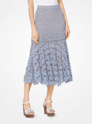 Mixed Floral Lace Skirt | Michael Kors