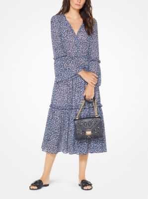 Floral Tiered Georgette Dress