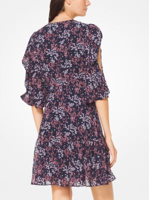 Floral Georgette Peekaboo Dress