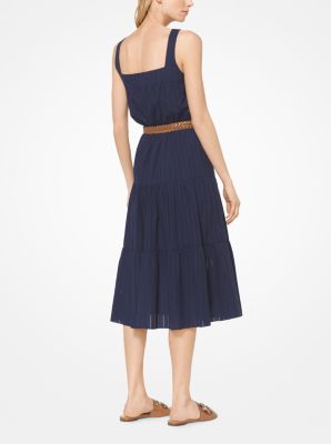 Tiered Eyelet Cotton Dress image number 1