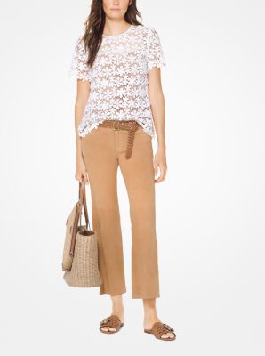 Pantalon Izzy &eacute;vas&eacute; et court en su&egrave;de