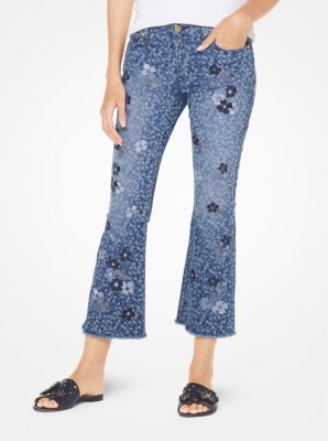 Michael kors on sale embroidered jeans