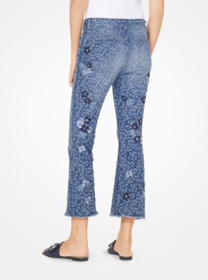 Michael kors hot sale cropped jeans