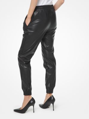 Pantalon simili cuir outlet jogging