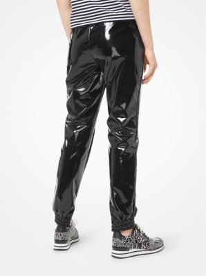 Pantalon de jogging verni extensible