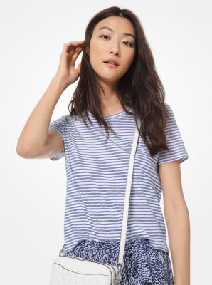 T-shirt en coton ray&eacute;