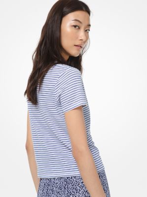 T-shirt en coton ray&eacute;