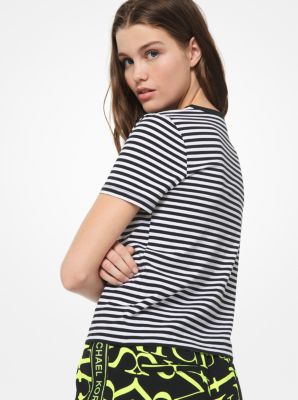 Striped Cotton-Jersey T-Shirt