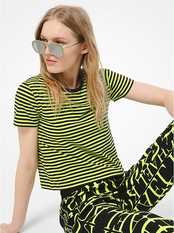 Striped Cotton-Jersey T-Shirt image number 0