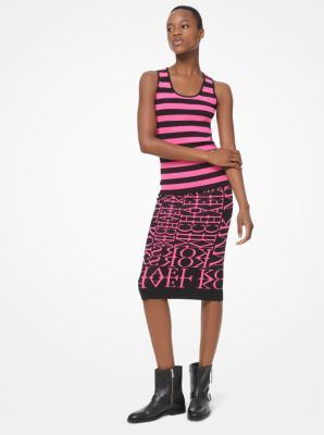 michael kors striped skirt