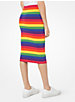 Rainbow Stretch-Viscose Pencil Skirt image number 1