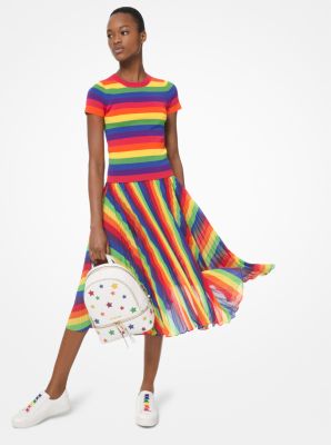 michael kors rainbow dress