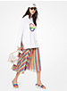 Rainbow Logo Striped Georgette Skirt image number 2