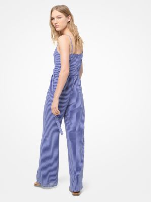 Michael kors on sale striped jumpsuit