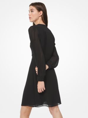 michael kors black shirt dress