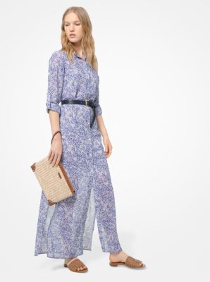 Michael kors cheap georgette shirtdress