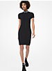 Ribbed Stretch-Viscose Zip-Front Dress image number 0