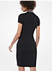 Ribbed Stretch-Viscose Zip-Front Dress image number 1