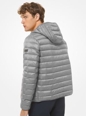 Quilted Nylon Puffer Jacket in GREYHOUND | Michael Kors