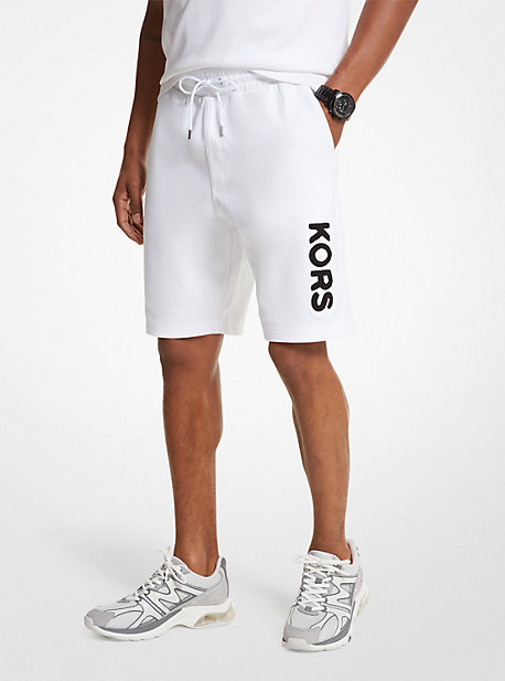 Michael Kors Kors Cotton Blend Shorts In White