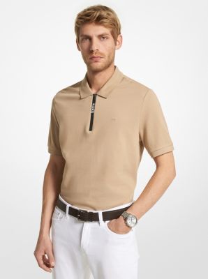 half-zip polo shirt