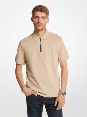 Cotton Half-Zip Polo Shirt