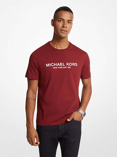Logo Tape Cotton T-Shirt | Michael Kors