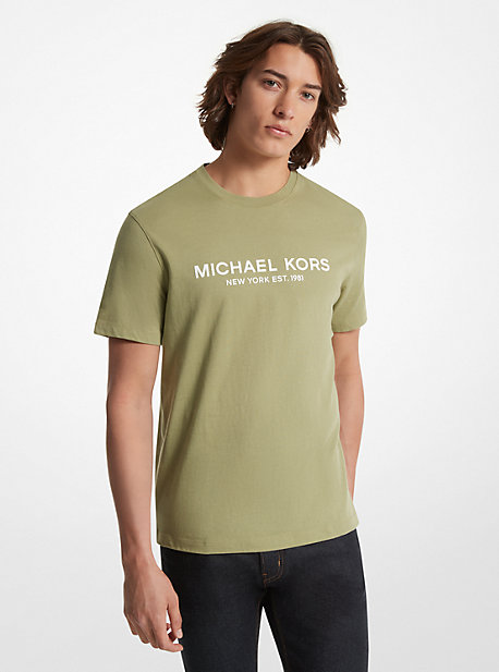 Michael Kors Logo Cotton T-shirt In Green
