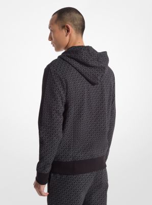 Michael Kors logo-patch zip-up Hoodie | Blue | FARFETCH