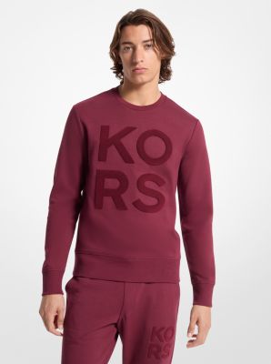 Pull molletonné KORS en mélange de coton