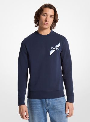 Embroidered Logo Cotton Blend Sweatshirt