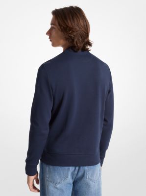 Embroidered Logo Cotton Blend Sweatshirt