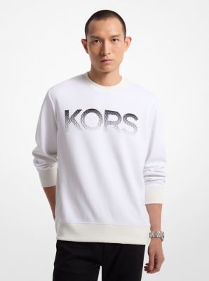 Pull molletonné en mélange de coton au logo KORS