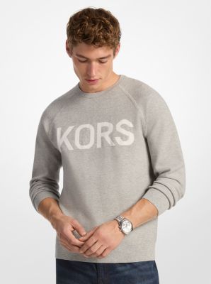 Michael Kors Kors Stretch Knit Sweater In Gray