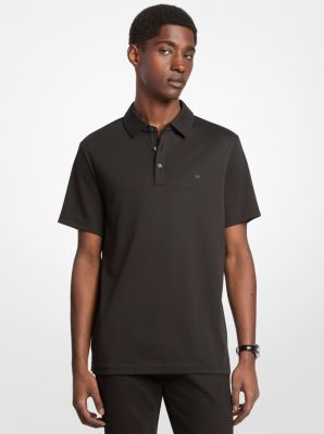 Michael Kors Cotton Polo Shirt In Black