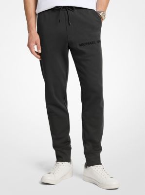 Embossed Logo Cotton Blend Joggers