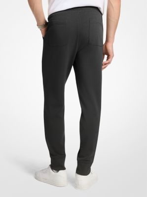 Embossed Logo Cotton Blend Joggers