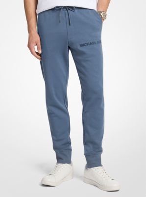 Embossed Logo Cotton Blend Joggers