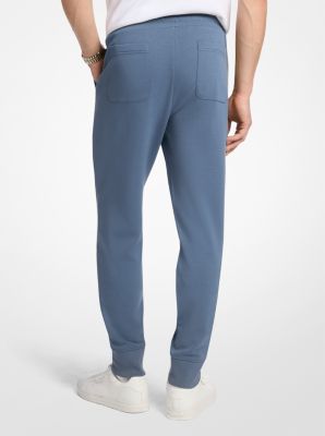 Embossed Logo Cotton Blend Joggers