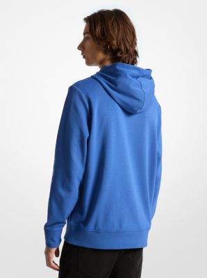 Suéter con capucha de mezcla de algodón con logotipo in AZUL IMPERIAL | Michael Kors
